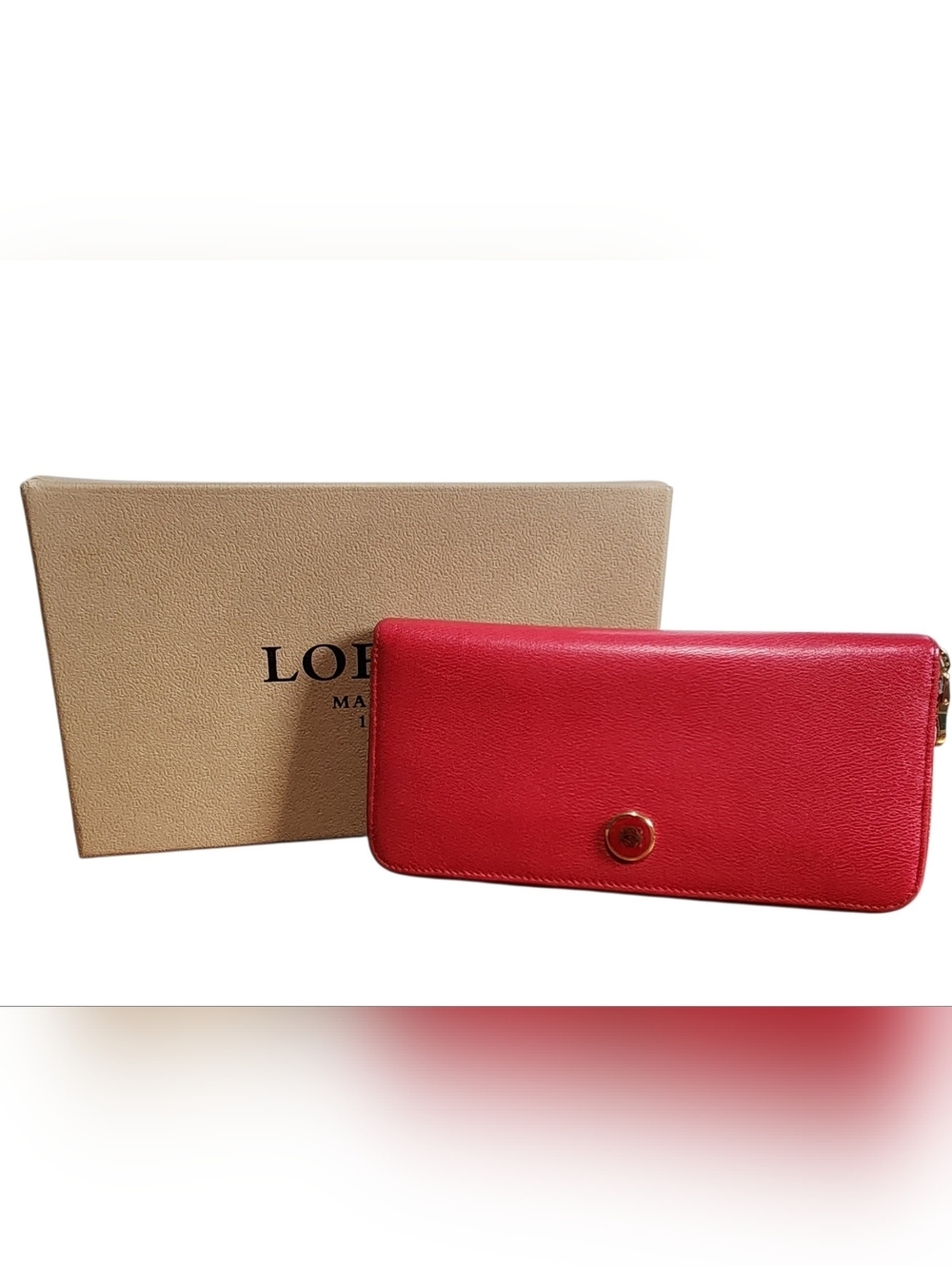 SUPER EUC LOEWE ZIP-AROUND WALLET WITH BOX  💥GIFTABLE💥